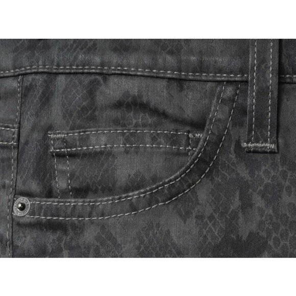 CURRENT/ELLIOTT Ankle Skinny Castle Dirty Paws Gray Coated Jeans NWT Size 28 - Picture 5 of 9